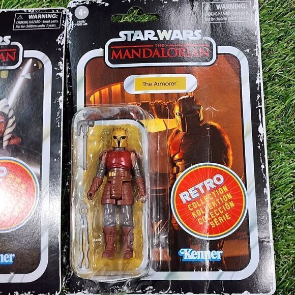 2 Star Wars Vintage Collection Ashoka and Mando Figures  Mandalorian series - Picture 3 of 5